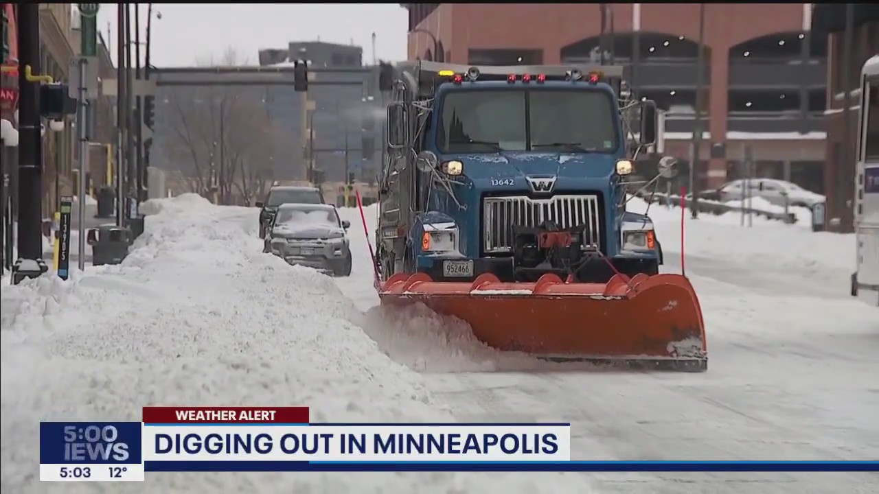 Minneapolis, St. Paul continue with snow emergency operations