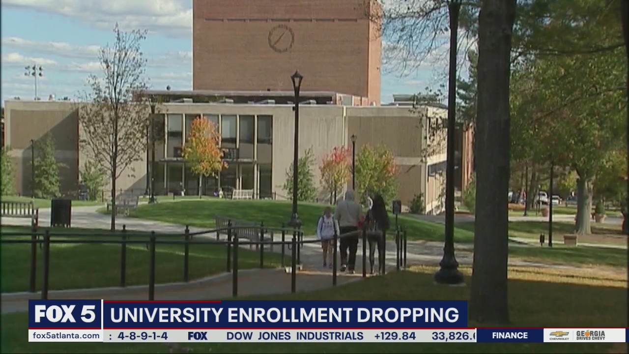 University enrollment declining as education costs cause sticker shock