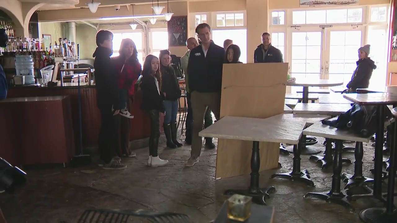 Newsom tours storm devastation in Santa Cruz County