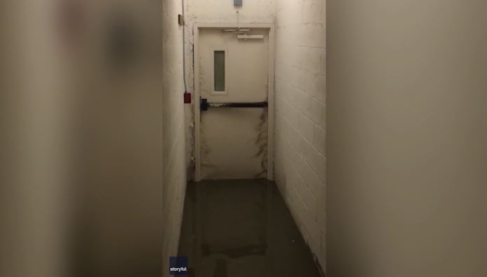 Water Bursts through condo as Hurricane Ian wrecks Florida