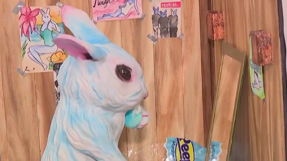 You don’t have to be a fan of PEEPS to enjoy the marshmallow bunnies at Racine Art Museum