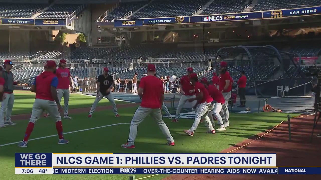 NLCS Game 1: Phillies get ready to take on the Padres Tuesday night