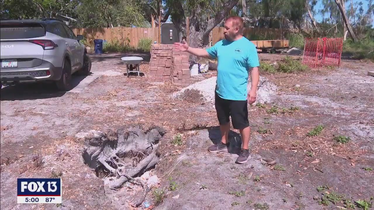 Depressions appear in Sarasota County neighborhood