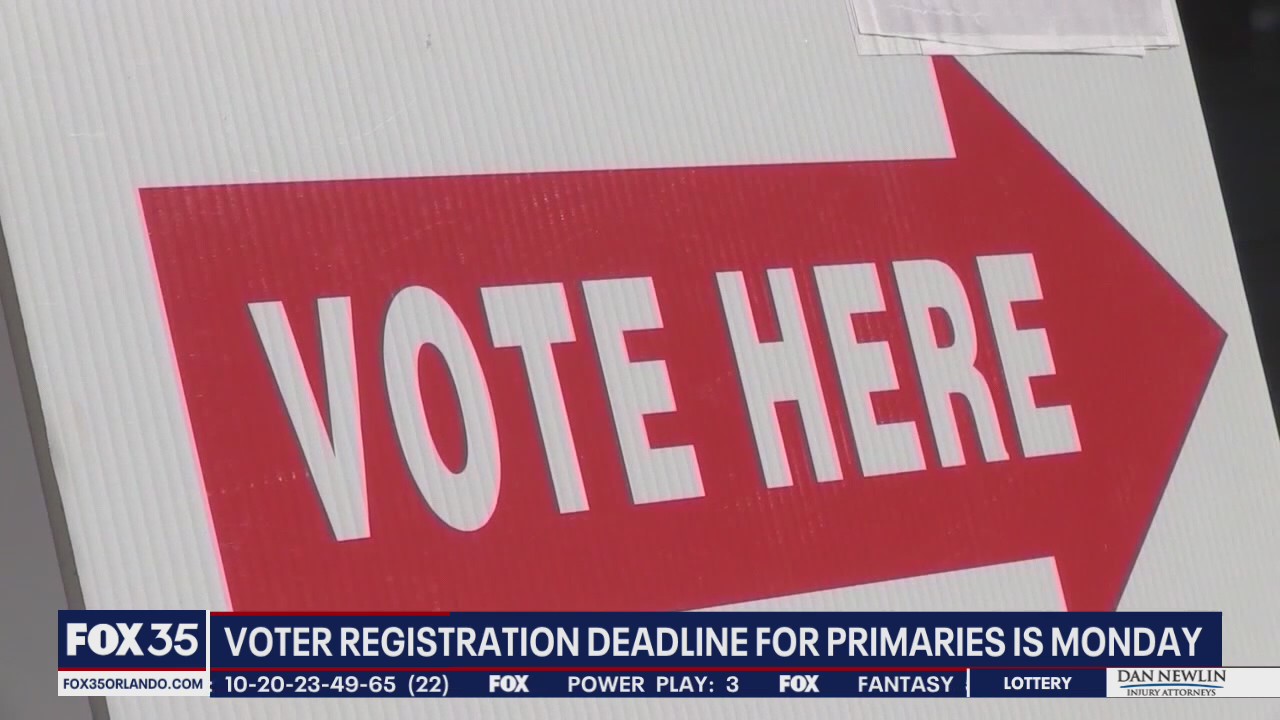 Florida Primaries: Voter registration deadline is Monday