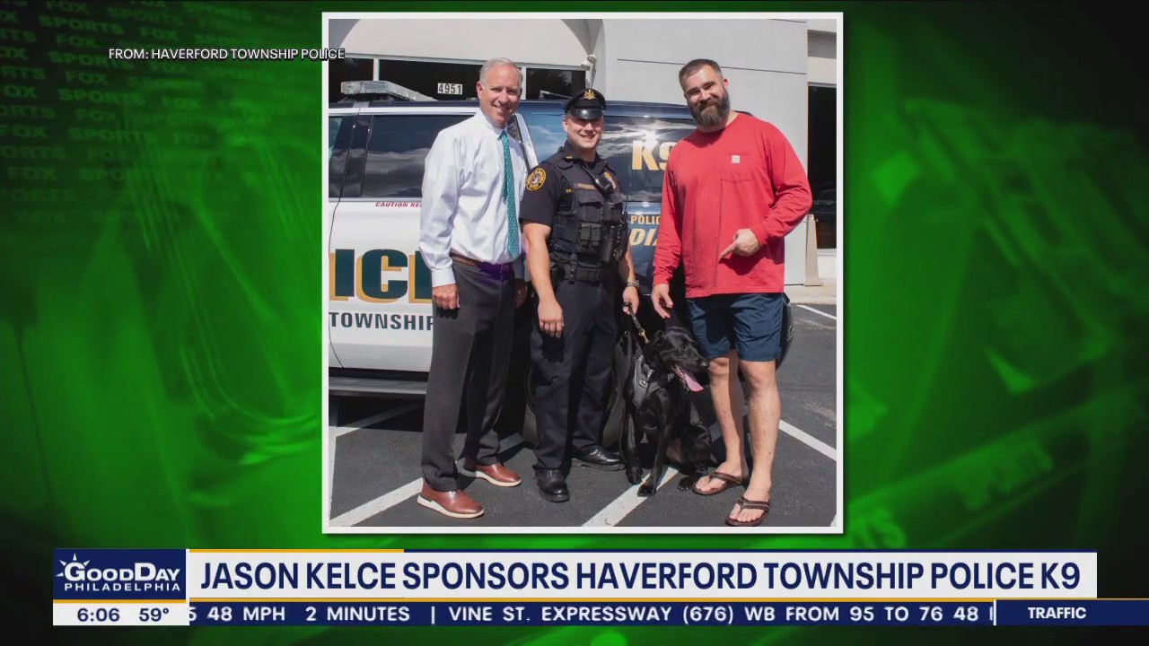 Jason Kelce sponsors local police K9