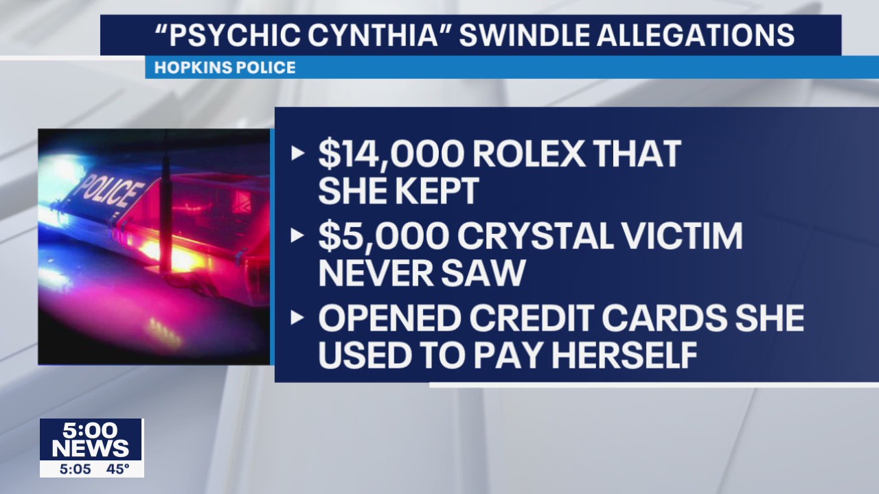 'Psychic Cynthia' in Hopkins faces swindle allegations