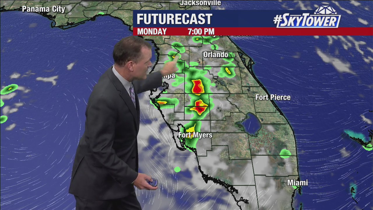 Monday afternoon forecast