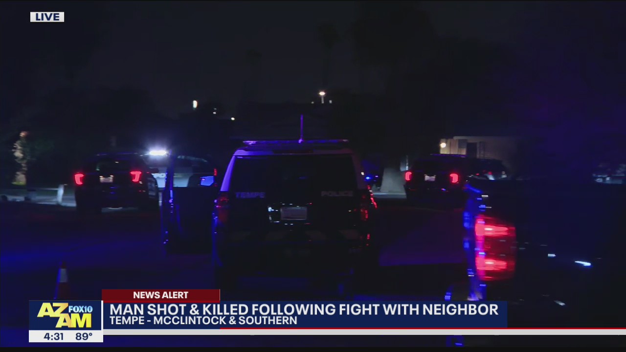 PD: Man shot, killed during fight with neighbor in Tempe