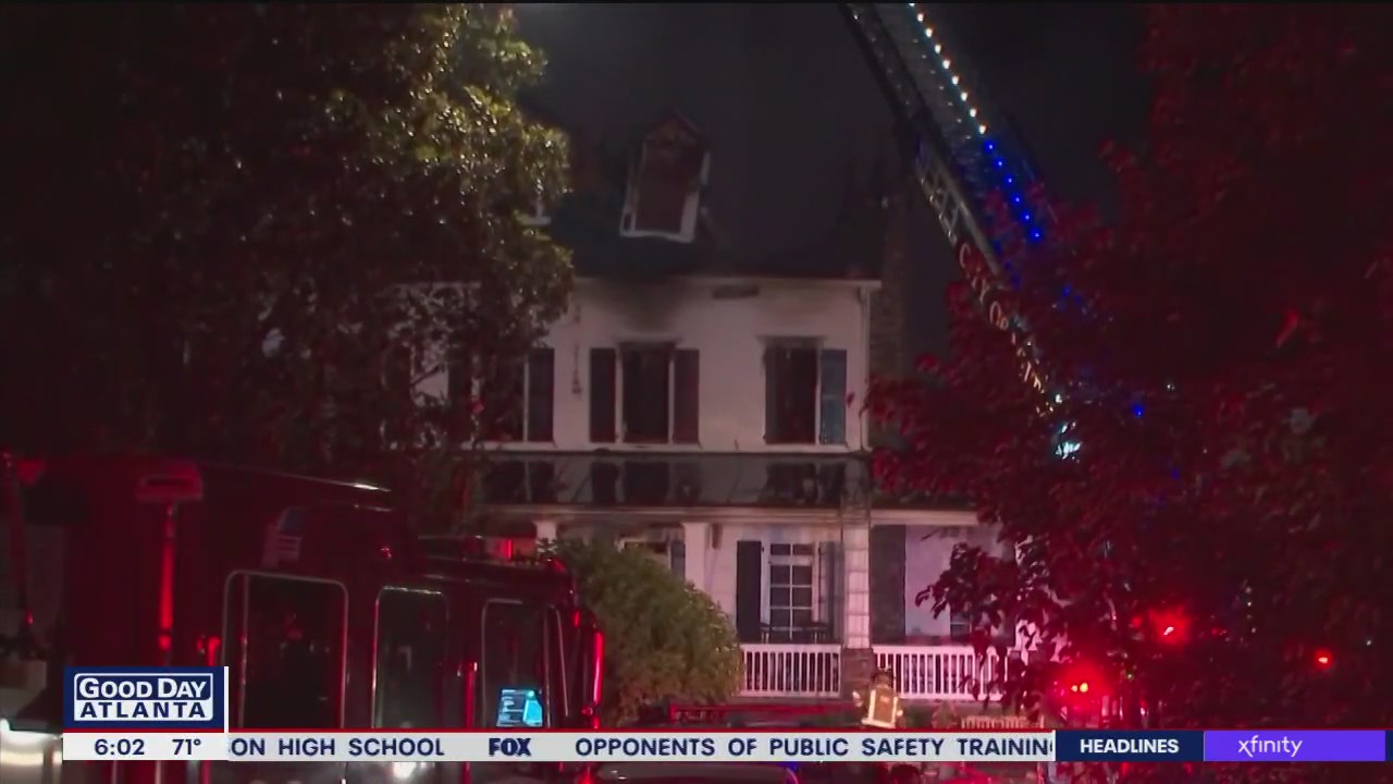 Prominent Atlanta family escapes burning home
