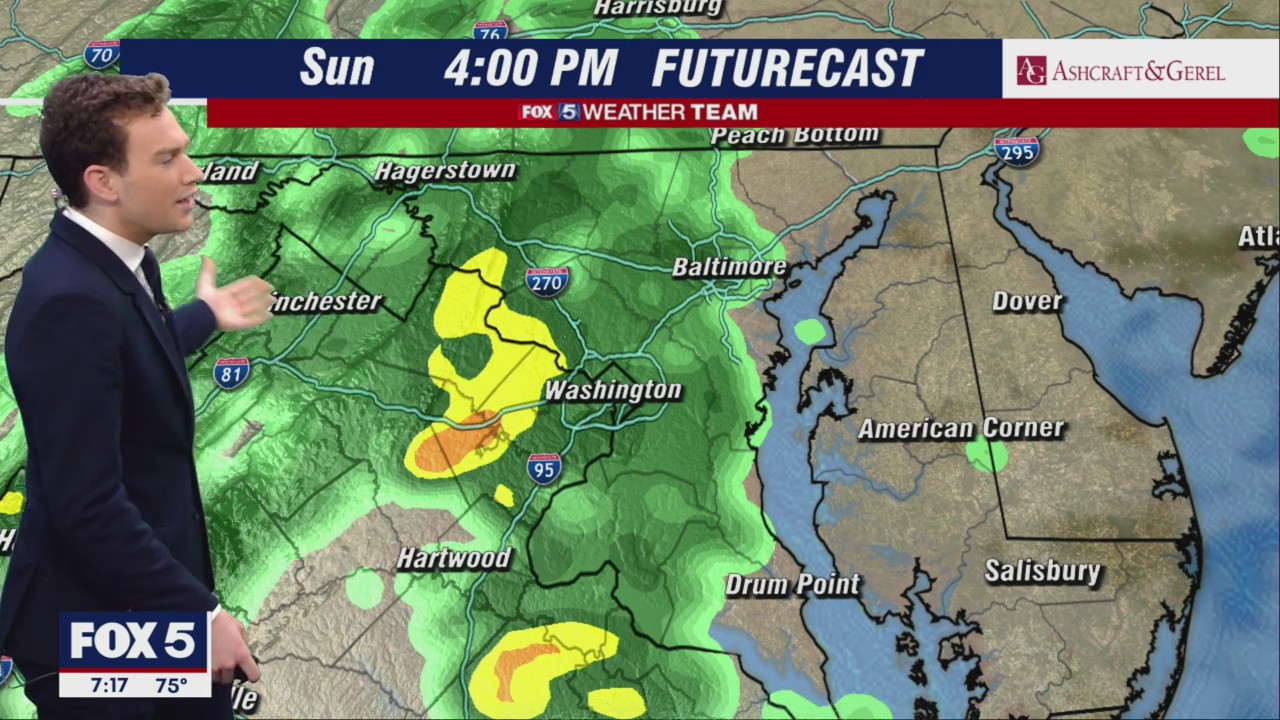 FOX 5 Weather forecast for Sunday, July 31