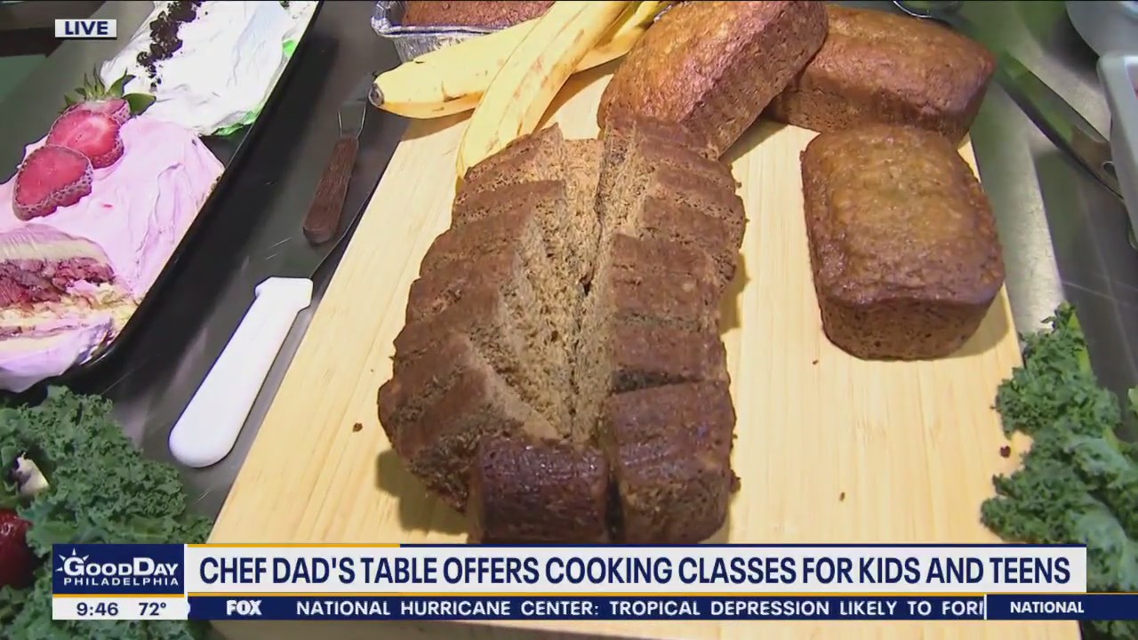 Kids taste test food made at Chef Dad's Table summer camp