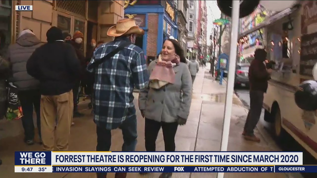 Forrest Theatre is reopening for the first time since March 2020
