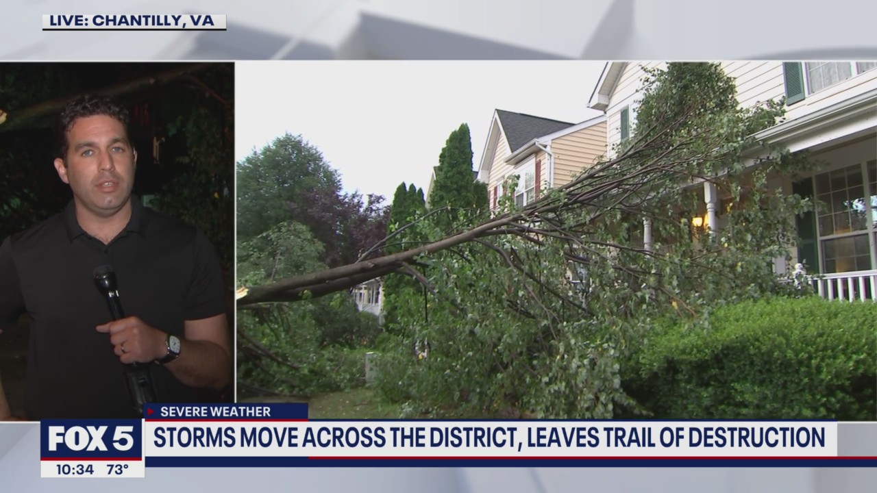 Storms move across the District, leaves trail of destruction