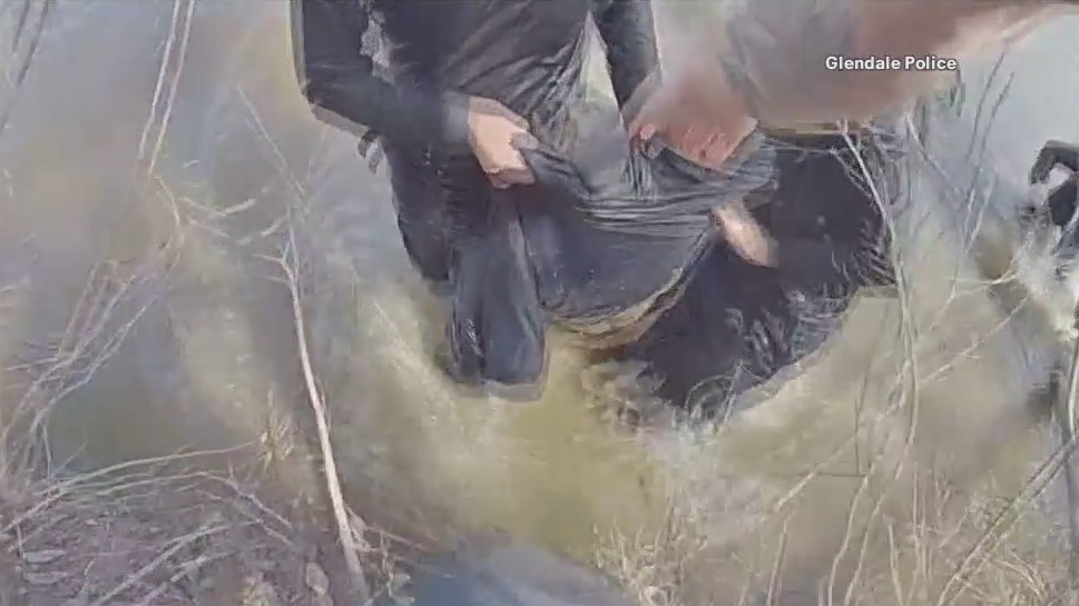 Car in Milwaukee River, body camera video shows rescue