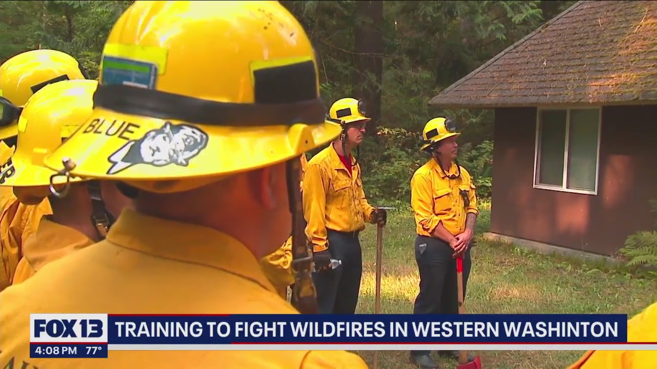 Crews training to battle wildfires in western Washington