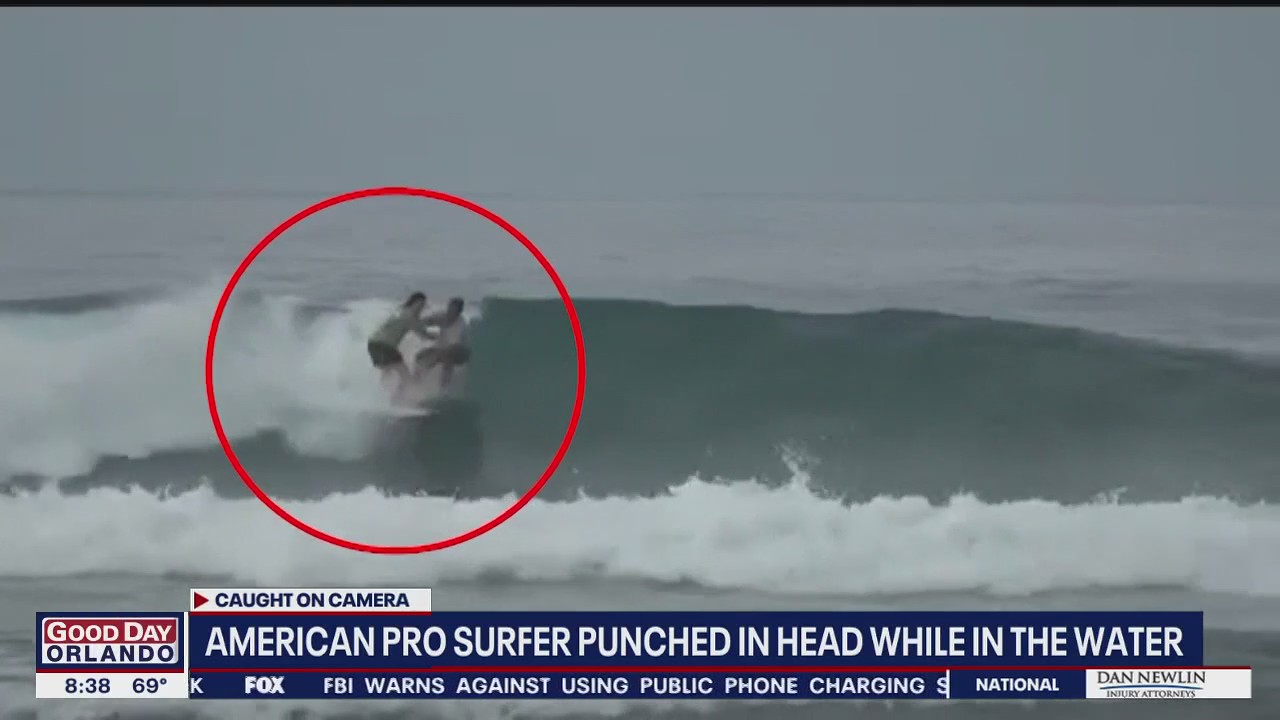 American pro surfer punched in head during dispute at beach