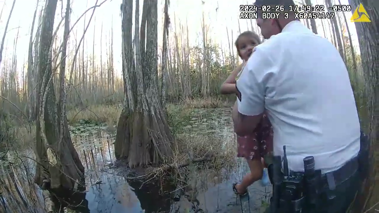 He managed to rescue her from the swamp