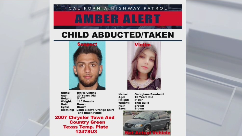Amber Alert issued for Northern California teen