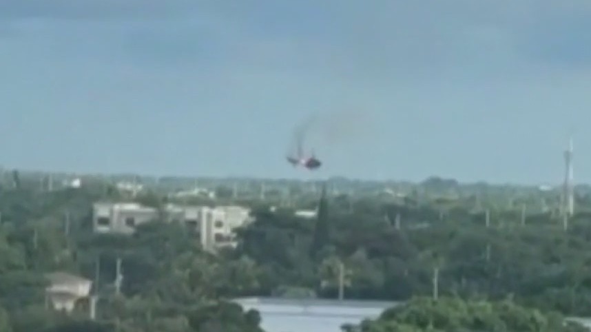 Rescue helicopter into Florida apartment