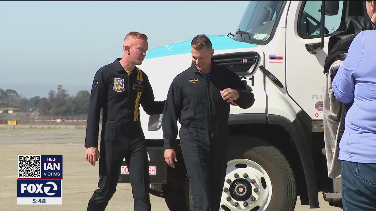 Blue Angels firefighter takes once-in-a-lifetime flight