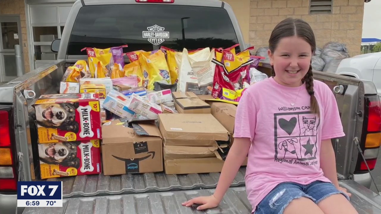 Local 10-Year-Old Girl Donates Supplies to Animals in Need