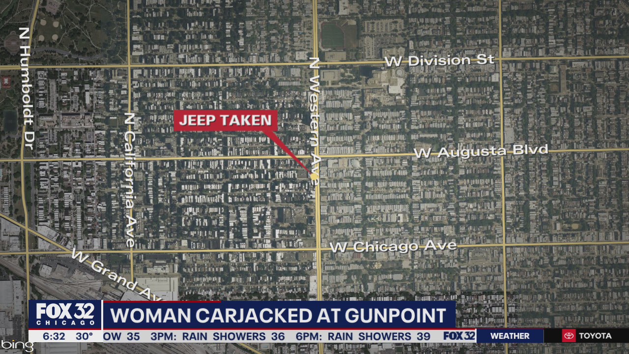 Woman carjacked at gunpoint in Ukrainian Village