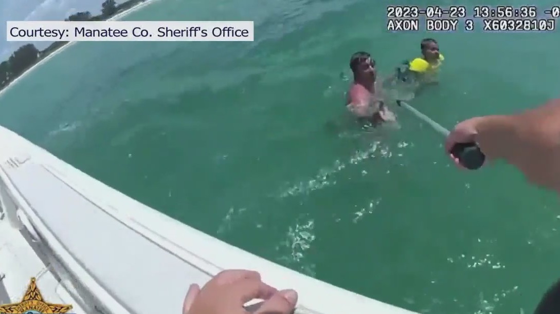 Father, son rescued from rip currents