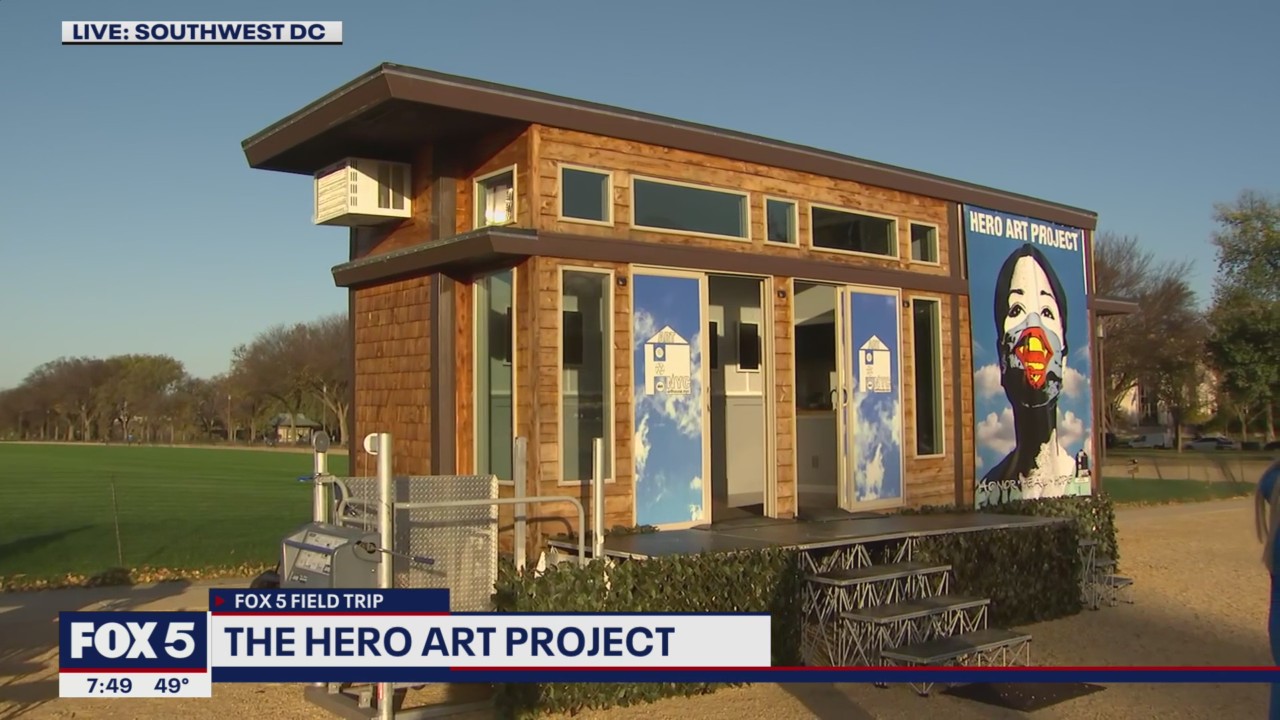 FOX 5 Field Trip: Honoring healthcare workers at the Hero Art Project