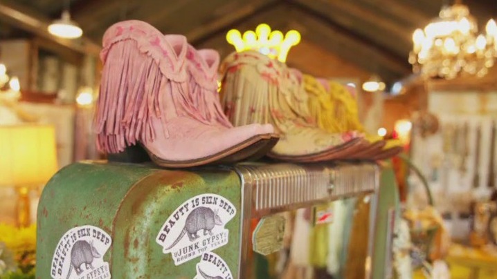 HGTV's 'Junk Gypsy' gives us a tour of their Junk Barn in Round Top