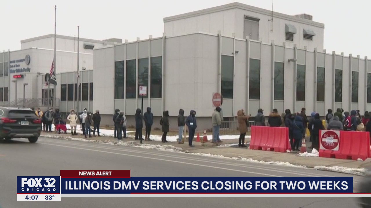 Illinois DMV services closing for 2 weeks due to COVID