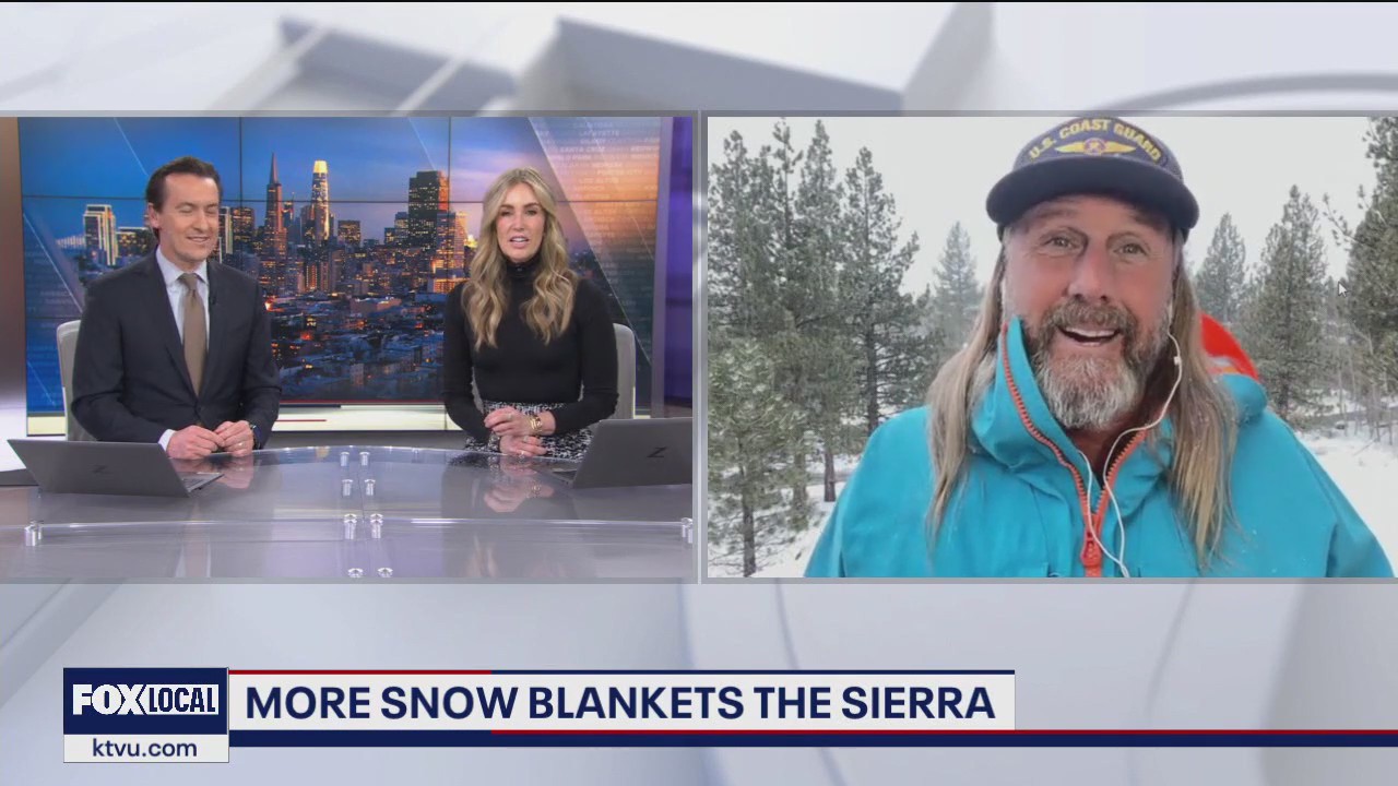 New snow blankets the Sierra amid atmospheric river system