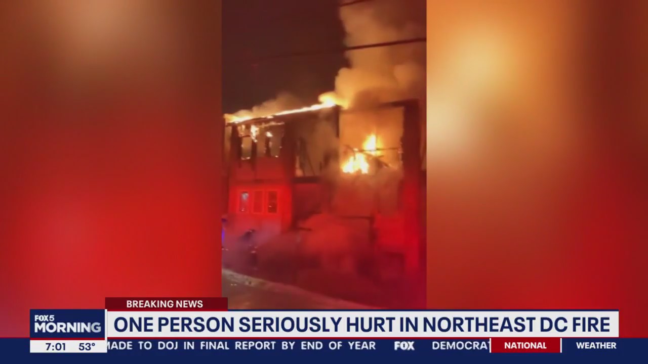 2-alarm DC apartment fire leaves 1 with 'life-threatening' injuries