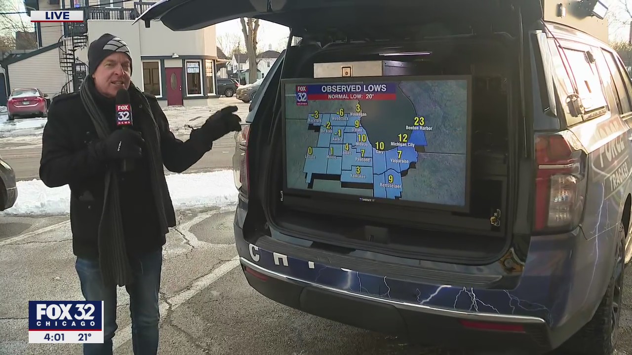 Chicago area winter: Monday is coldest day in nearly a year