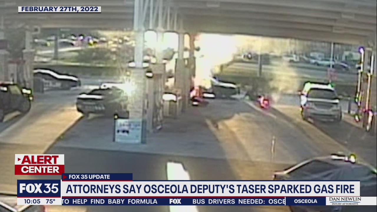 Attorneys say Osceola deputy's Taser sparked gas fire