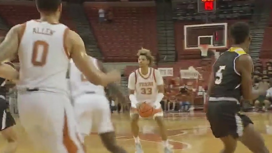 University of Texas basketball team plays exhibition game