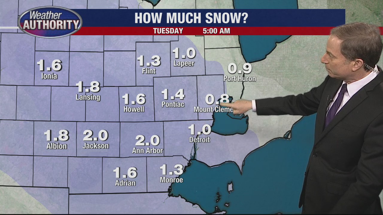 Snow overnight making Tuesday morning commute tricky