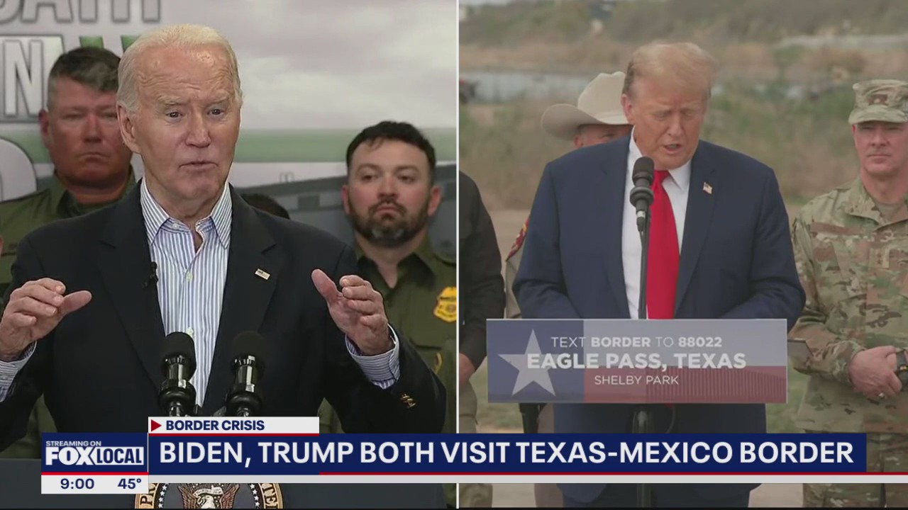 Biden, Trump visit Texas-Mexico border