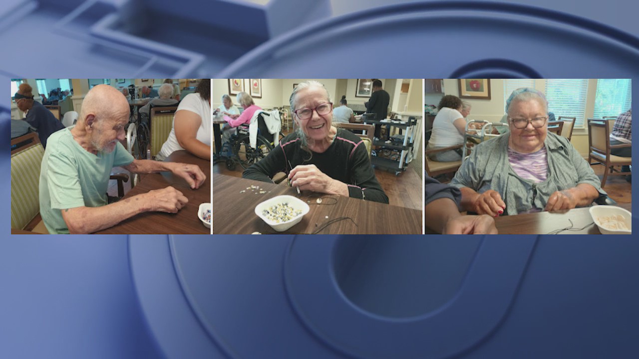 Tinley Park Memory Care residents create 'puka bracelets' to aid Maui wildfire victims