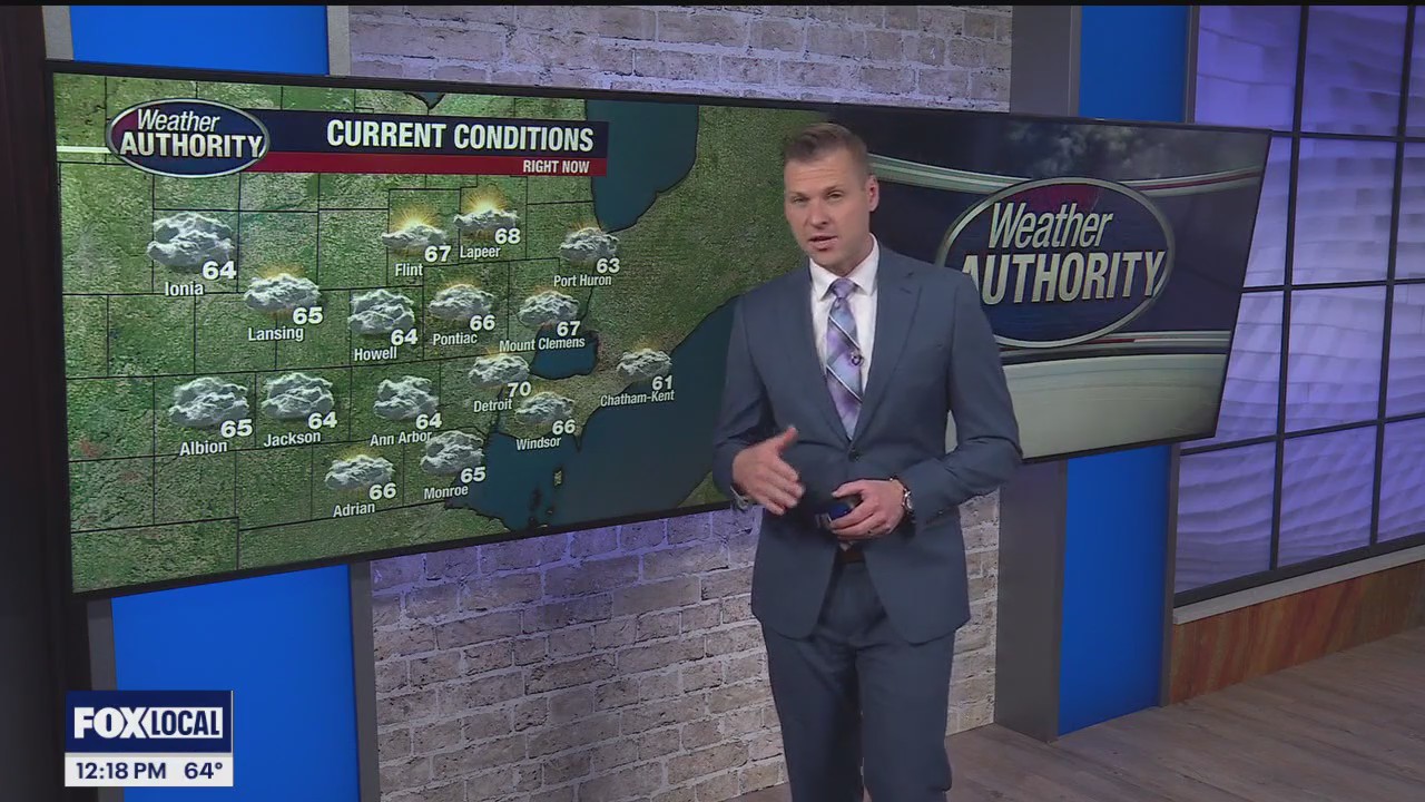 Some light showers are likely this afternoon and evening