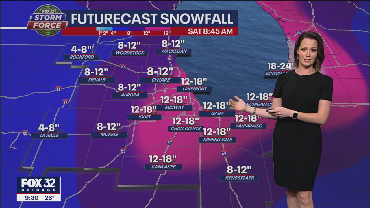 Chicago snowstorm: Potential blizzard on the way