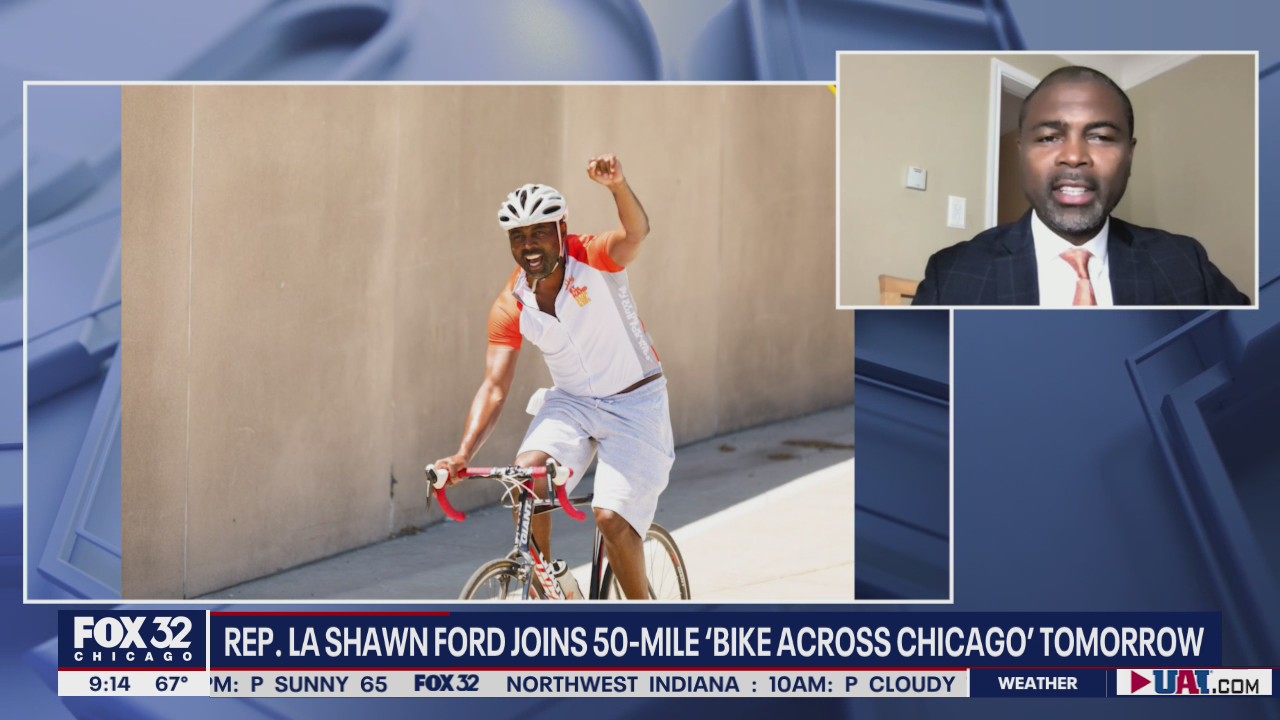 Rep. La Shawn Ford joins 'Bike Across Chicago' to support city's youth