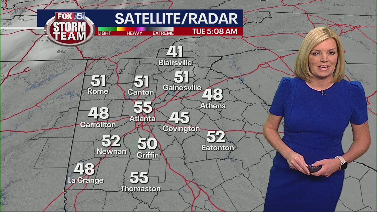 Tuesday morning weather forecast