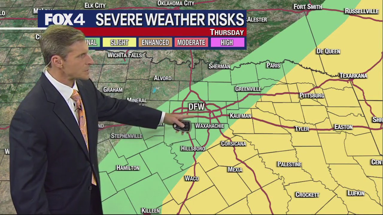 Dallas weather: April 18 evening forecast