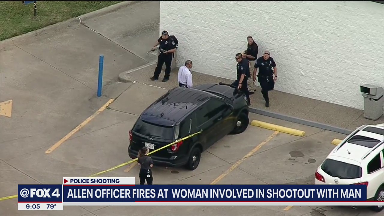 Allen officer fires at woman involved in shootout with man at Wendy’s parking lot