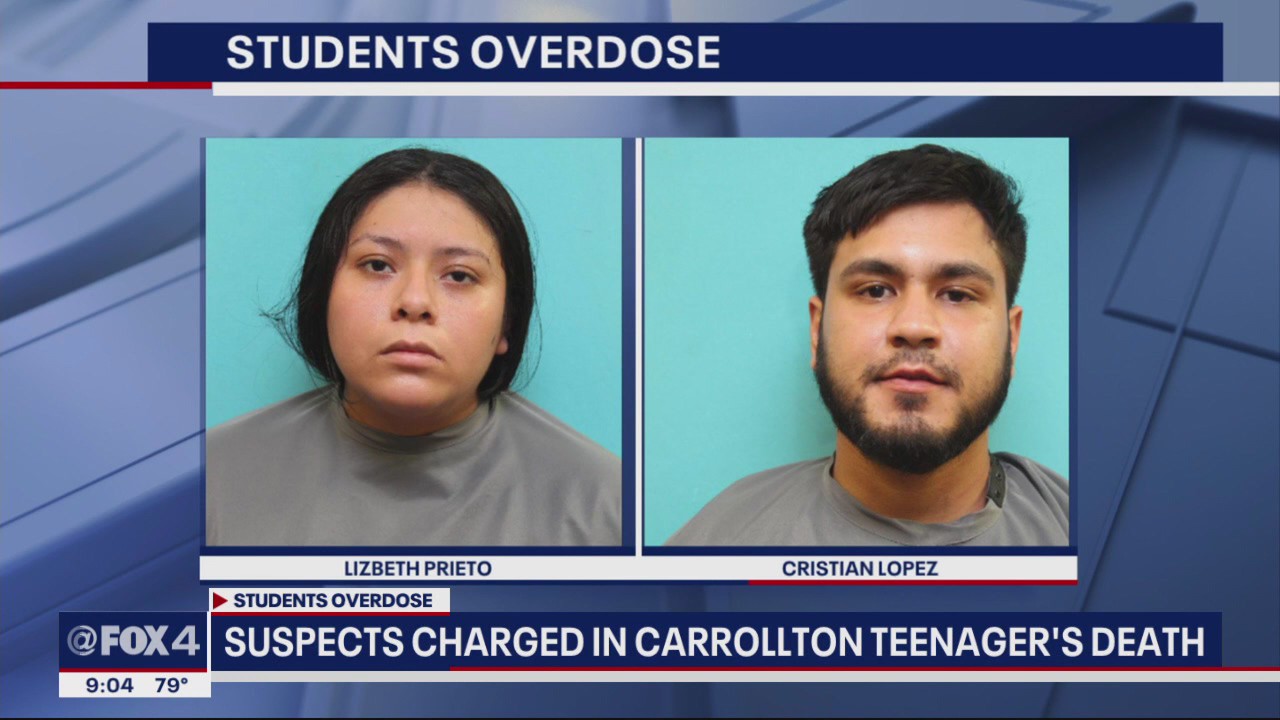 2 charged in connection with fentanyl overdose death of Carrollton 15-year-old