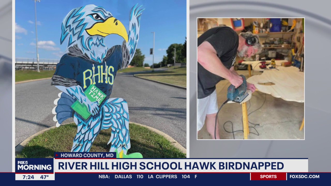Hawk mascot stolen from River Hill High School; officials searching for answers