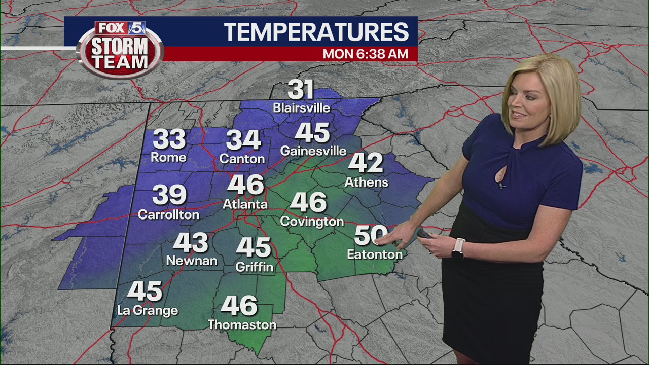 Monday morning forecast