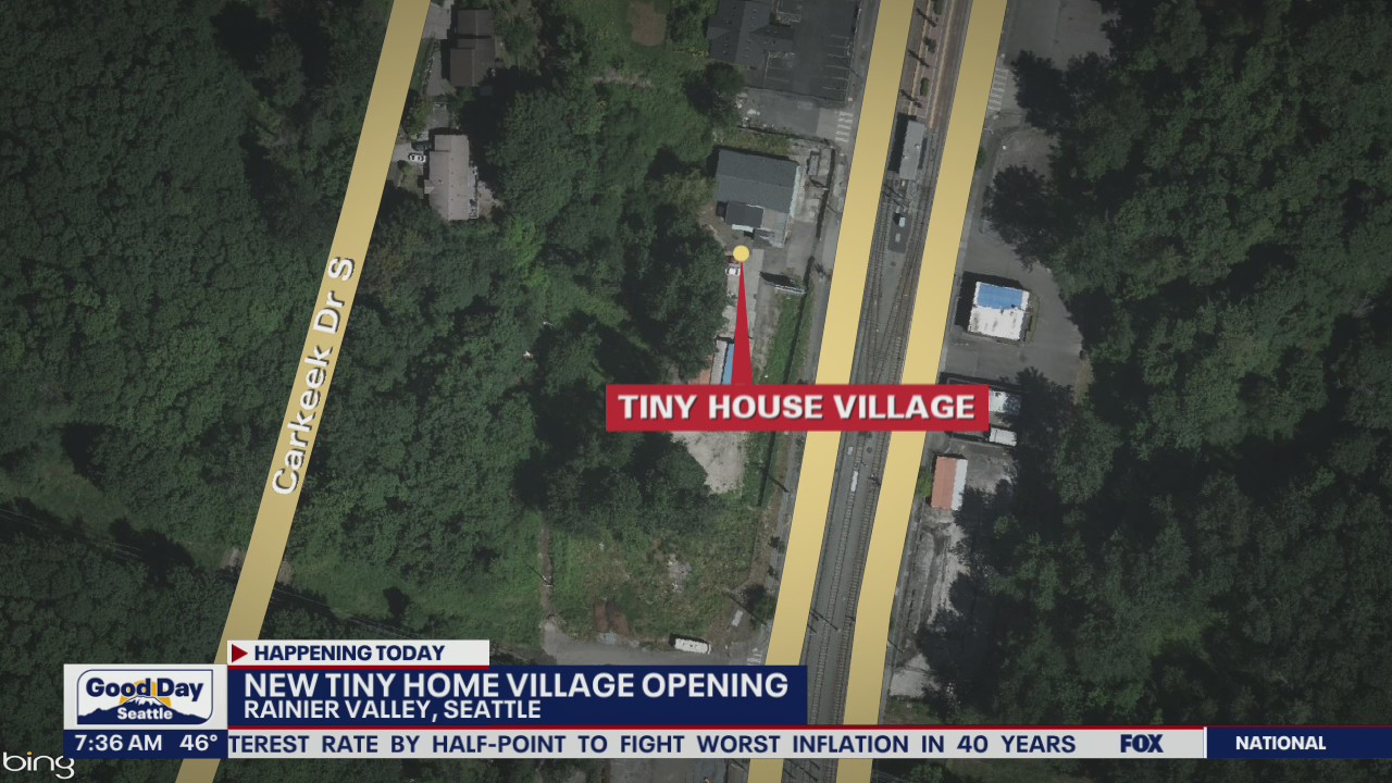 New tiny home village opening in Seattle's Rainier Valley neighborhood