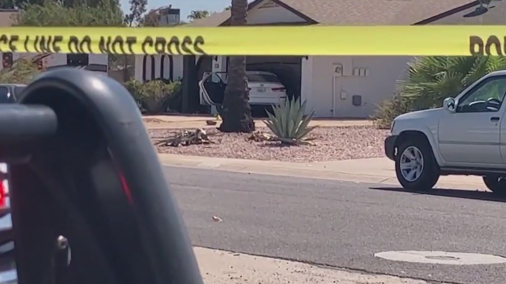Phoenix hit-and-run driver crashes into home