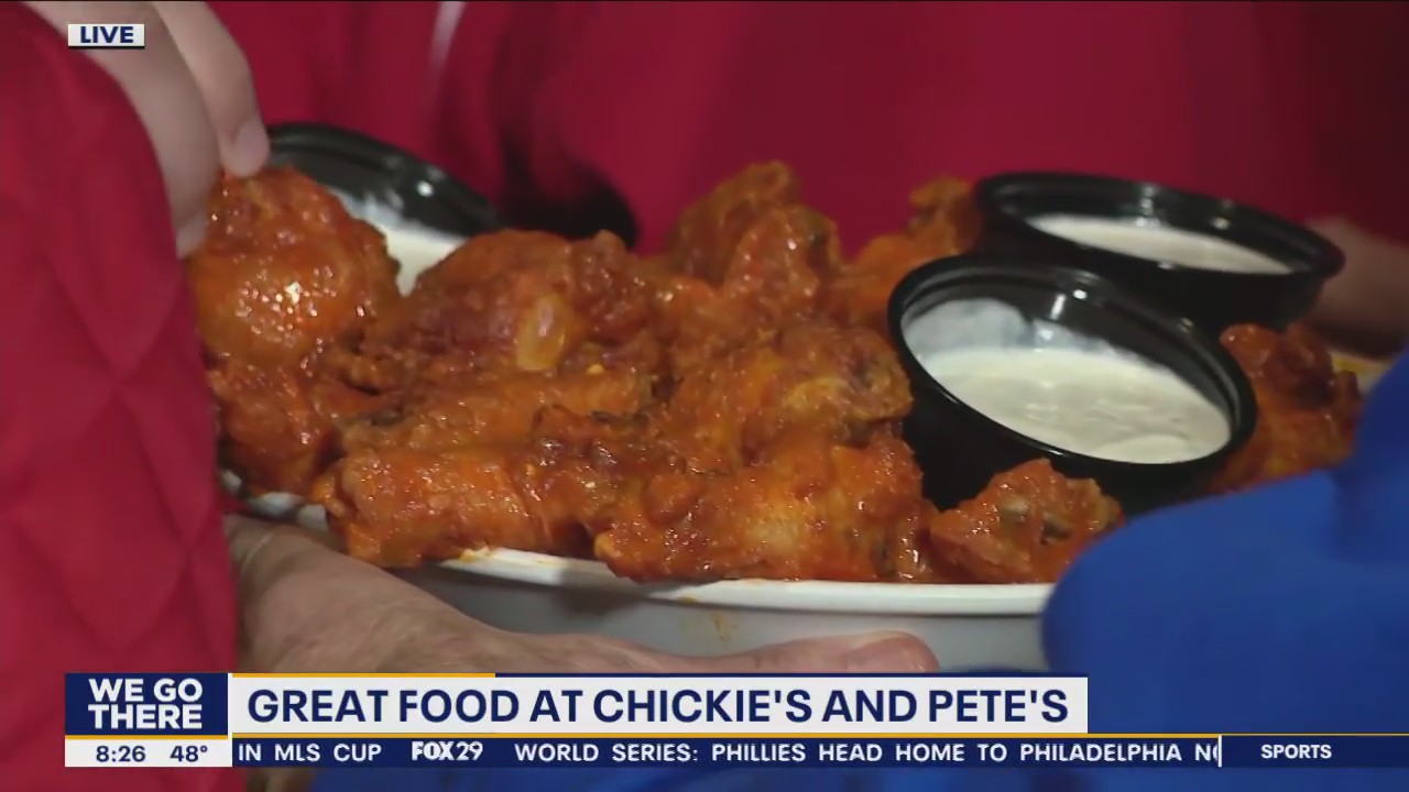 Great grub at Chickie's and Pete's for the Phillies game